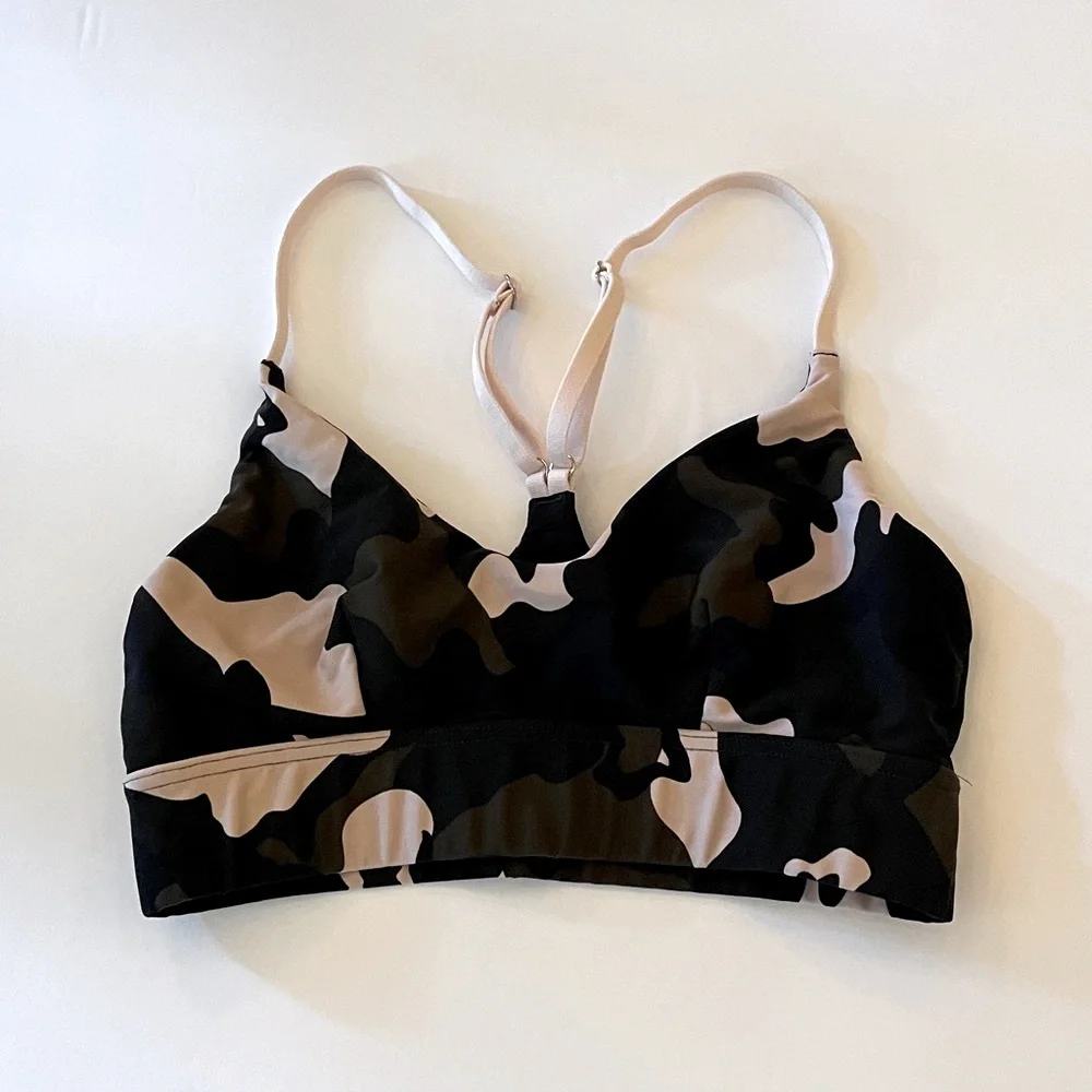 The Upside Sports Bra Camouflage Blush Ballet Bra Athleisure Sport Beach